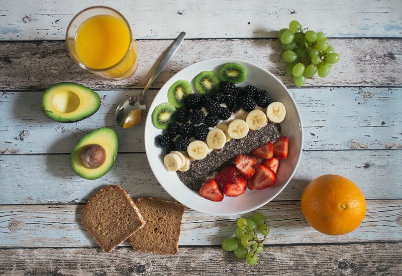 Fresh ingredients for cooking